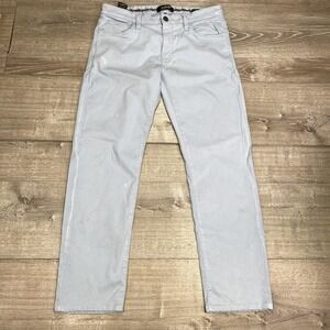 34 Heritage Courage Pants Mens 34x30 Light‎ Blue Mid Rise Straight Stretch Denim